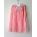 Pearl collar soft dress- Blush Pink